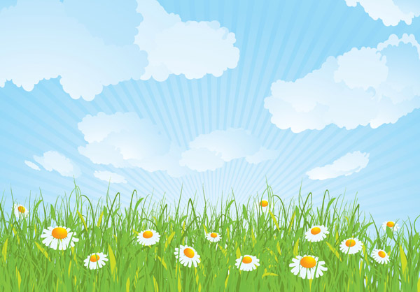 free vector Countryside scenery vector